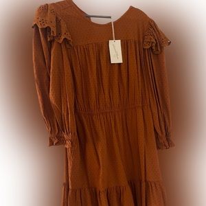 Orange Dress Large Universal Thread NWT